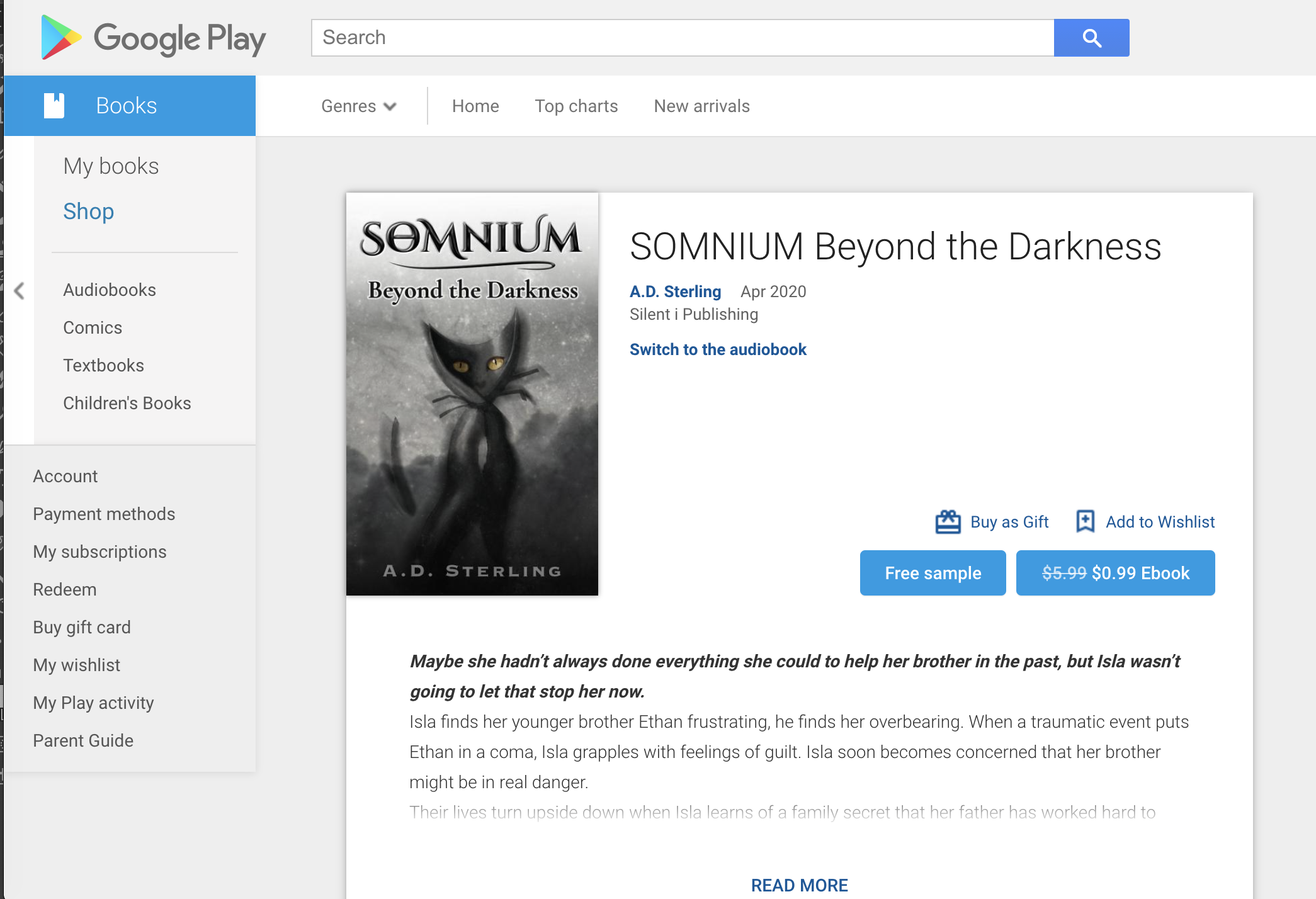 publishing books on google play